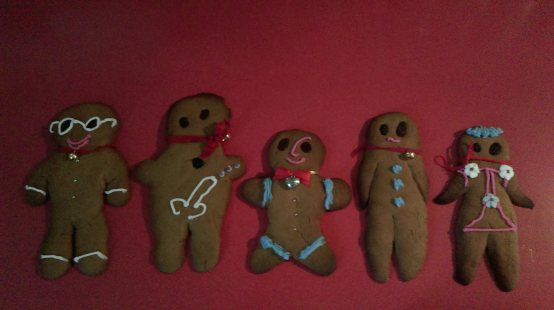 decorated gingerbread men