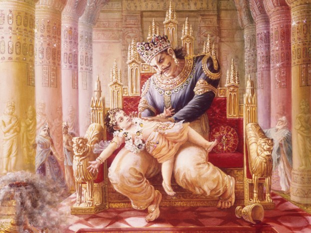 Hiranyakashipu+Threatens+Prahlada